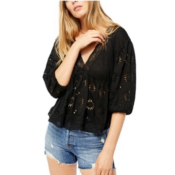 Free People Tops - NWT Free People Sweeter Side Top Black